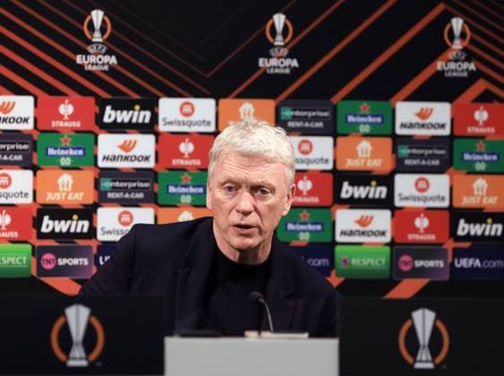 . - West Ham United v SC Freiburg, UEFA Europa League, Round Of 16, 2nd Leg, London Stadium, London, UK - 14th March 2024. David Moyes Manager of West Ham United after match press conference, PK, Pressekonferenz - West Ham United v SC Freiburg, UEFA Europa League, Round Of 16, 2nd Leg, London Stadium, London, UK - 14th March 2024. London London Stadium UK Copyright: xDanxWeirx CP_West_Ham_SC_Freiburg_56