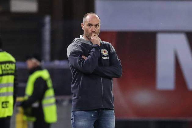 Coach Daniel Scherning Eintracht Braunschweig 2 Soccer Bundesliga Season 2023 2024 SC Paderborn vs Eintracht Braunschweig at the Home Deluxe Arena in Paderborn Soccer,Man,Men,Germany,15 03 2024