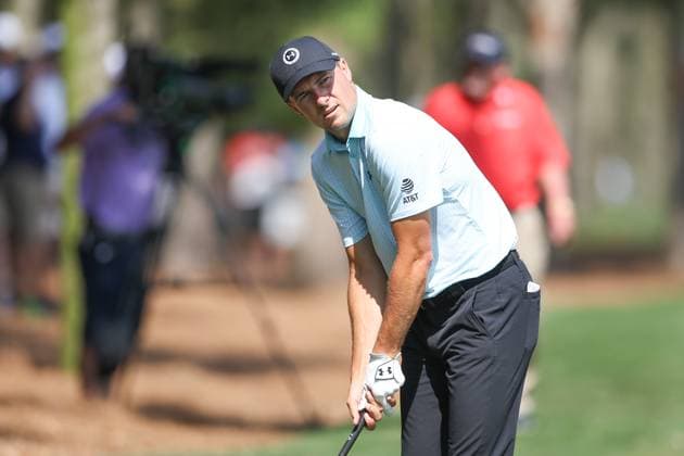 PGA, Golf Herren Golf 2024: THE PLAYERS Championship MAR 15 March 15, 2024: Jordan Spieth sizes up his approach shot on the 6th hole during the second round of THE PLAYERS Championship at TPC Sawgrass in Ponte Vedra, FL. Gray Siegel CSM (Credit Image: Â Gray Siegel Cal Media) Ponte Vedra Florida United States of America EDITORIAL USE ONLY Copyright: xx ZUMA-20240315_zma_c04_093.jpg GrayxSiegelx csmphotothree242534