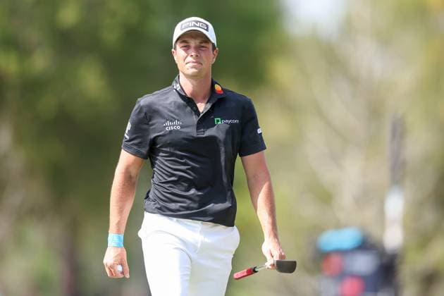 March 15, 2024: Viktor Hovland on the 7th hole during the second round of THE PLAYERS Championship at TPC Sawgrass in Ponte Vedra, FL. CSM Ponte Vedra United States of America - ZUMAc04_ 20240315_zma_c04_092 Copyright: xGrayxSiegelx