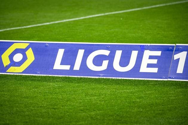February 16, 2024, Decines-Charpieu, France, France: Illustration of the official logo of Ligue 1 during the Ligue 1 match between Olympique Lyonnais (OL) and OGC Nice at Groupama Stadium on February 16, 2024 in Decines-Charpieu near Lyon, France. Decines-Charpieu France - ZUMAm308 20240216_zsp_m308_018 Copyright: xMatthieuxMirvillex