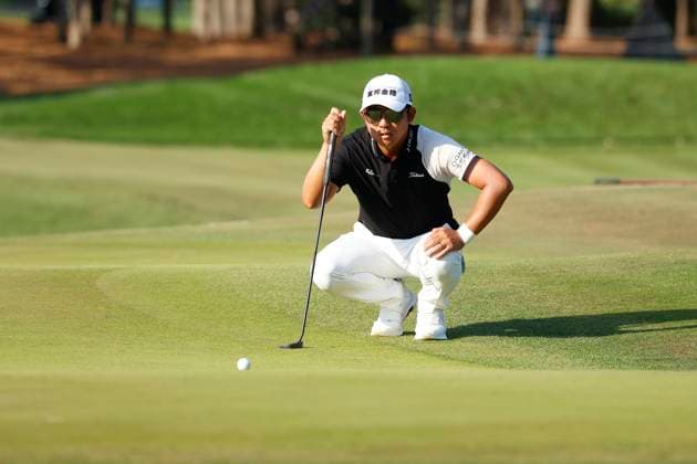 PONTE VEDRA BEACH, FL - MARCH 15: PGA, Golf Herren golfer C.T. Pan putts on the 11th hole during The Players Championship on March 15, 2024, at TPC Sawgrass in Ponte Vedra Beach, Florida. (Photo by Brian Spurlock Icon Sportswire) GOLF: MAR 15 PGA THE PLAYERS Championship EDITORIAL USE ONLY Icon24031572