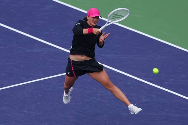 Tennis, WTA tournament in Indian Wells, semi-final, Swiatek - Kostyuk