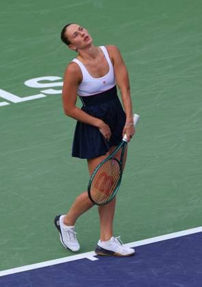Marta Kostyuk of Ukraine frustrated BNP Paribas Open, Tennis, Day 10, Indian Wells Tennis Garden, California, USA - 15 Mar 2024  Copyright: xEllaxLing Shutterstockx 14386186am
