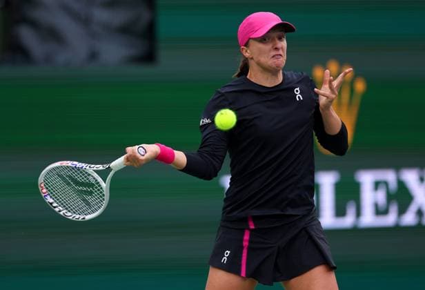 Iga Swiatek of Poland in action BNP Paribas Open, Tennis, Day 10, Indian Wells Tennis Garden, California, USA - 15 Mar 2024  Copyright: xEllaxLing Shutterstockx 14386186y