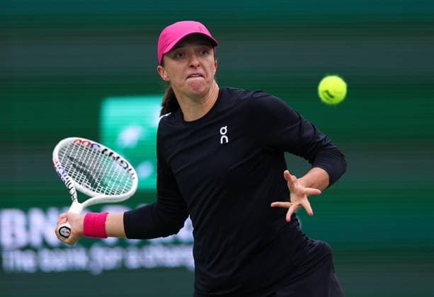 Iga Swiatek of Poland in action BNP Paribas Open, Tennis, Day 10, Indian Wells Tennis Garden, California, USA - 15 Mar 2024  Copyright: xEllaxLing Shutterstockx 14386186x