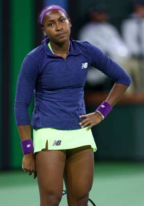 Sport Bilder des Tages Coco Gauff of USA frustrated BNP Paribas Open, Tennis, Day 10, Indian Wells Tennis Garden, California, USA - 15 Mar 2024  Copyright: xEllaxLing Shutterstockx 14386186ce