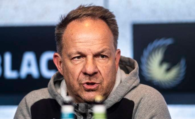16 03 2024, Soccer, GER, Men, 2 Soccer Bundesliga, 2 Bundesliga, 2 FBL, Matchday 26, FC Hansa Rostock SpVgg Greuther Fürth 1 0 Coach Alexander Zorniger SpVgg Greuther Fürth at the press conference after the match Rostock Ostseestadion Mecklenburg Vorpommern Germany