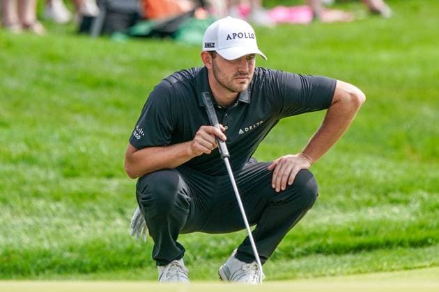March 16, 2024, Ponte Vedra Beach, Florida, United States: PATRICK CANTLAY (USA) lines up a putt on the 9th green during the third round at the 2024 PLAYERS Championship at TPC Sawgrass. Ponte Vedra Beach United States - ZUMAw109 20240316_fap_w109_010 Copyright: xDebbyxWongx