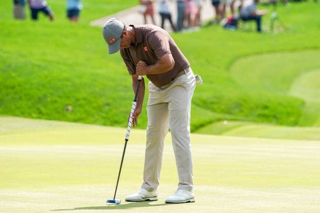 March 16, 2024, Ponte Vedra Beach, Florida, United States: ADAM SCOTT (AUS) putts the 9th green during the third round at the 2024 PLAYERS Championship at TPC Sawgrass. Ponte Vedra Beach United States - ZUMAw109 20240316_fap_w109_007 Copyright: xDebbyxWongx