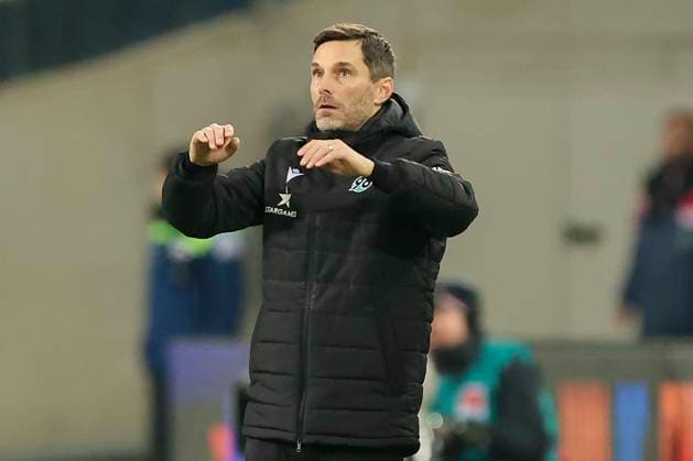 Coach Stefan Leitl Hannover 96 gestures, 2 Bundesliga, Hannover 96 vs 1 FC Kaiserslautern, HDI Arena, 16 03 2024, Hannover, Germany