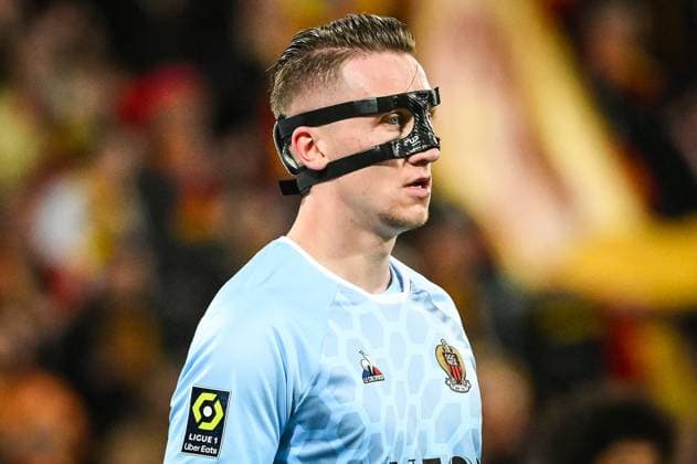 March 16, 2024, Lens, France, France: Marcin BULKA of Nice during the Ligue 1 match between RC Lens and OGC Nice at Bollaert-Delelis Stadium on March 16, 2024 in Lens, France. Lens France - ZUMAm308 20240316_zsp_m308_001 Copyright: xMatthieuxMirvillex