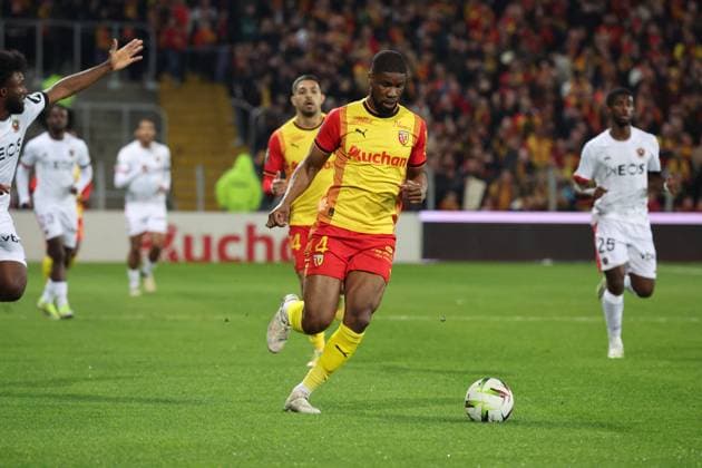 Kevin DANSO (RC Lens) lors du match RC Lens - OGC Nice, Ligue 1, stade Bollaert-Delelis, le 16 mars 2024 FOOTBALL : RC LENS vs NICE - LIGUE 1 - 16 03 2024 LaurentSanson Panoramic 