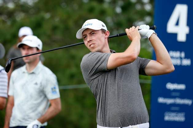 PONTE VEDRA BEACH, FL - MARCH 16: PGA, Golf Herren golfer Matt Fitzpatrick plays his tee shot on the 4th hole during the third round of The Players Championship on March 16, 2024, at TPC Sawgrass in Ponte Vedra Beach, Florida. (Photo by Brian Spurlock Icon Sportswire) GOLF: MAR 16 PGA THE PLAYERS Championship EDITORIAL USE ONLY Icon24031618