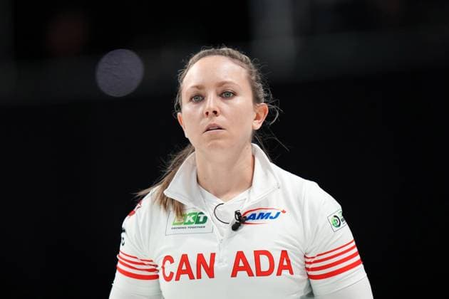 March 16, 2024, Sydney, Ns, Canada: Canada s skip Rachel Homan during World WomenöÄÃ s Curling Championship action against Sweden in Sydney, N.S., Saturday, March 16, 2024. Rachel Homan  - ZUMAc35_ 20240316_zaf_c35_105 Copyright: xDarrenxCalabresex