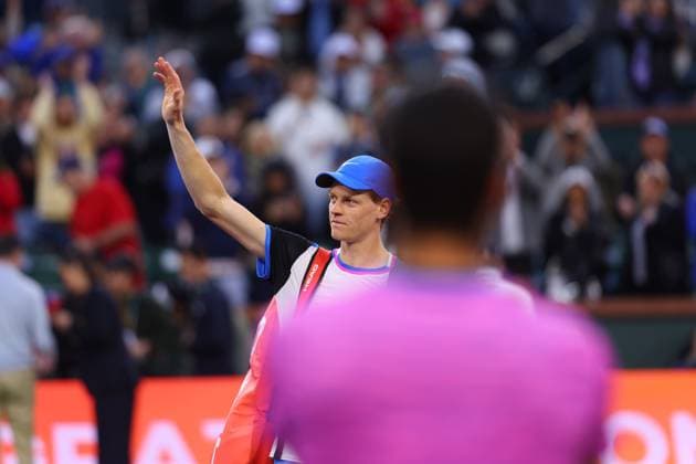 Carlos Alcaraz (Spa) defeated Jannik Sinner TENNIS : Indian Wells 2024 - 16 03 2024 AntoineCouvercelle Panoramic 