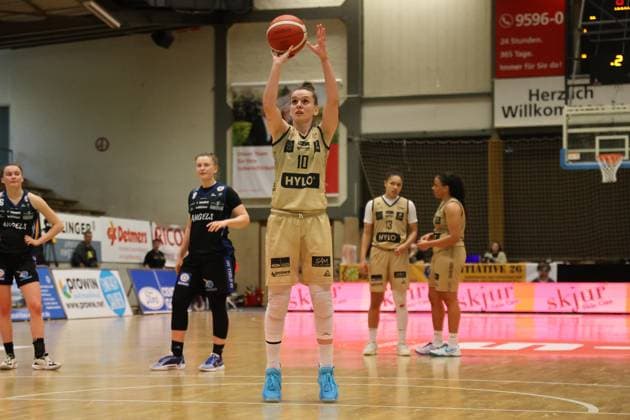 16 03 2024, Basketball, Women, Cup Final Tournament of the Womens Basketball Bundesliga, Season 2023 2024, Semifinals, Saarlouis Royals Eigner Angels Nördlingen, Sanja Mandic Saarlouis Royals Saarlouis Stadtgartenhalle Saarland Germany EN