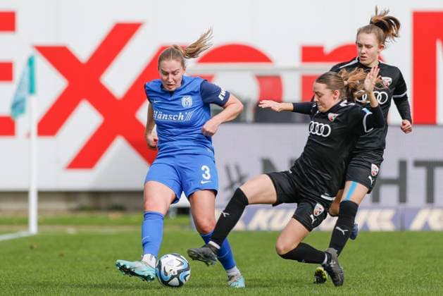 17 03 2024, Hänsch Arena, Meppen, GER, Football, Soccer, 2 Bundesliga, Women SV Meppen vs FC Ingolstadt, Nina Rolfes SV Meppen 3 DFL REGULATIONS PROHIBIT ANY USE OF PHOTOGRAPHS AS IMAGE SEQUENCES AND OR QUASI VIDEO Meppen Lower Saxony Germany Hänsch Arena