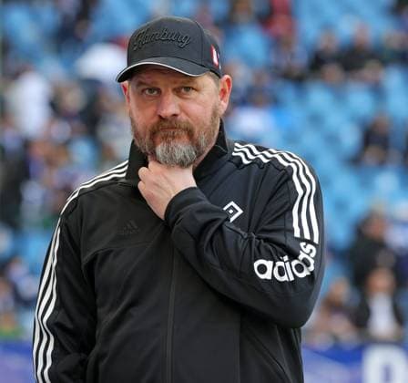 2 Liga Season 2023 2024 26 Matchday 17 03 2024 Hamburger SV SV Wehen Wiesbaden at Volksparkstadion Coach Steffen Baumgart Hamburger SV DFL REGULATIONS PROHIBIT ANY USE OF PHOTOGRAPHS AS IMAGE SEQUENCES AND OR QUASI VIDEO
