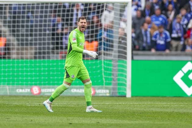17 03 2024, Football, 2 Bundesliga, Matchday 26, Season 2023 2024, Hertha BSC FC Schalke 04, Marius Müller FC Schalke 04 screams Berlin Olympiastadion Berlin Germany xRHR PHOTO TRx Copyright: RHR-FOTOx RHR-FOTO TR