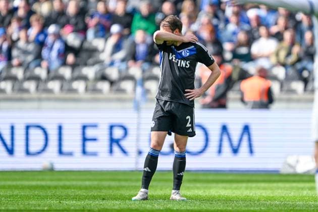 2 Bundesliga Hertha BSC Berlin FC Schalke 04 on 17 03 2024 at the Olympiastadion in Berlin Derry Murkin FC Schalke 04 dissatisfied, disappointed, disappointed, dejected MT