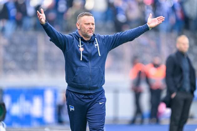 2 Bundesliga Hertha BSC Berlin FC Schalke 04 on 17 03 2024 at the Olympiastadion in Berlin Coach Pal Dardai Hertha BSC Berlin dissatisfied, disappointed, disappointed, dejected MT