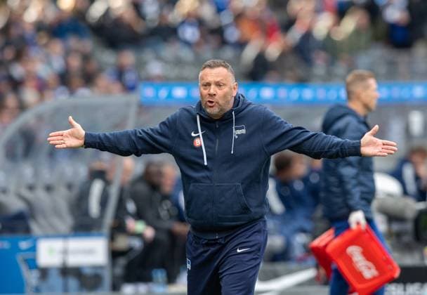 Soccer, Men, Season 2023 2024, 2 Bundesliga 26 Matchday , Hertha BSC FC Schalke 04, Coach Pal Dardai Hertha BSC , 17 03 2024, Copyright: xSebastianxRäppold MatthiasxKochx