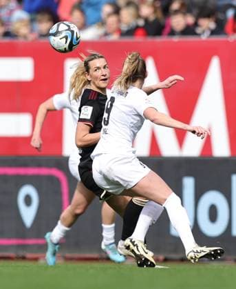 17 03 2024 Soccer Season 2023 2024 1 Women Soccer Bundesliga 16 Matchday 1 FC Nürnberg FCN Club SC Freiburg Sportfoto Zink DaMa xdaxmax Medina Desic 30, 1 FC Nürnberg FCN Janina Minge 9 , SC Freiburg