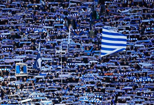 Germany, Berlin, 17 03 2024, Olympic Stadium, Hertha BSC vs FC Schalke 04 2 Bundesliga, Hertha Berlin fans Berlin Olympic Stadium Berlin Germany eu-images-659