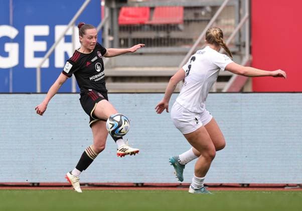 17 03 2024 Soccer Season 2023 2024 1 Womens Soccer Bundesliga 16 Matchday 1 FC Nürnberg FCN Club SC Freiburg Sportfoto Zink DaMa xdaxmax Vanessa Haim 19, 1 FC Nürnberg FCN Annie Lee Karich 6, SC Freiburg