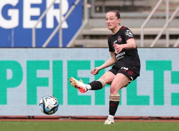 17 03 2024 Soccer season 2023 2024 1 Women Soccer Bundesliga 16 Matchday 1 FC Nuremberg FCN Club SC Freiburg Sportfoto Zink DaMa xdaxmax Vanessa Haim 19, 1 FC Nuremberg FCN Cropped single image