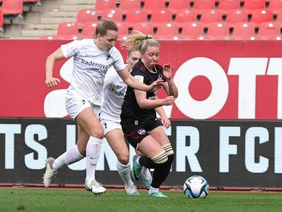 17 03 2024 Soccer Season 2023 2024 1 Women Soccer Bundesliga 16 Matchday 1 FC Nürnberg FCN Club SC Freiburg Sportfoto Zink DaMa xdaxmax Lisa Karl 2 , SC Freiburg Selma Magnusdottir 37, 1 FC Nürnberg FCN