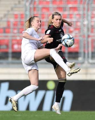 17 03 2024 Soccer Season 2023 2024 1 Women Soccer Bundesliga 16 Matchday 1 FC Nürnberg FCN Club SC Freiburg Sportfoto Zink DaMa xdaxmax Janina Minge 9 , SC Freiburg Medina Desic 30, 1 FC Nürnberg FCN
