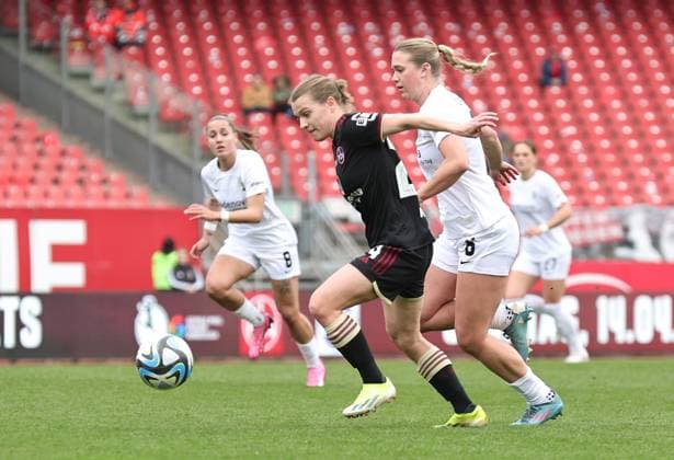 17 03 2024 Soccer Season 2023 2024 1 Womens Soccer Bundesliga 16 Matchday 1 FC Nürnberg FCN Club SC Freiburg Sportfoto Zink DaMa xdaxmax Nastassja Lein 24, 1 FC Nürnberg FCN Annie Lee Karich 6, SC Freiburg