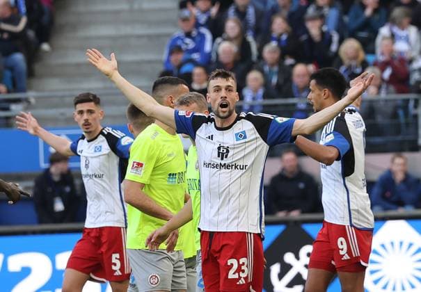 Jonas Meffert HSV 23 Soccer, Men, Season 2023 2024, 2 BL, Volksparkstadion, Hamburger SV vs SV Wehen Wiesbaden, 3 0 DFL REGULATIONS PROHIBIT ANY USE OF PHOTOGRAPHS AS IMAGE SEQUENCES AND OR QUASI VIDEO