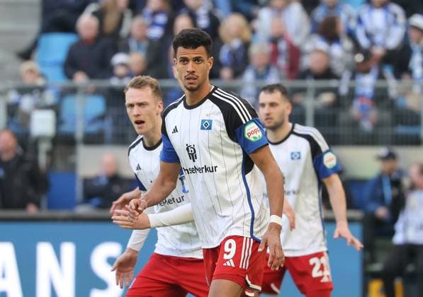 Robert Glatzel HSV Football, Men, Season 2023 2024, 2 BL, Volksparkstadion, Hamburger SV vs SV Wehen Wiesbaden, 3 0 DFL REGULATIONS PROHIBIT ANY USE OF PHOTOGRAPHS AS IMAGE SEQUENCES AND OR QUASI VIDEO