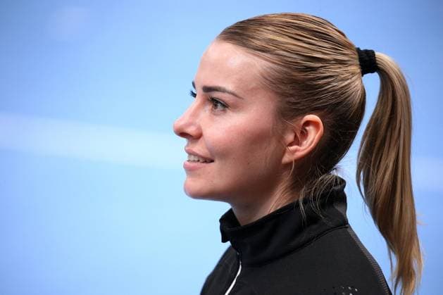 17 03 2024, Germany, Ludwigsburg, Handball Women EHF Champions League, SG BBM Bietigheim vs Ikast Handbold, Noemi Hafra BBM