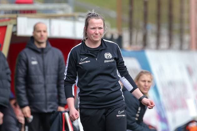 v li Carin Bakhuis Coach, SV Meppen , THE DFB GUIDELINES PROHIBIT ANY USE OF PHOTOGRAPHS AS IMAGE SEQUENCES AND OR QUASI VIDEO DFB REGULATIONS PROHIBIT ANY USE OF PHOTOGRAPHS AS IMAGE SEQUENCES AND OR QUASI VIDEO , 17 03 2024, Meppen Germany , Football, 2 Womens Bundesliga, SV Meppen FC Ingolstadt 04 xobx