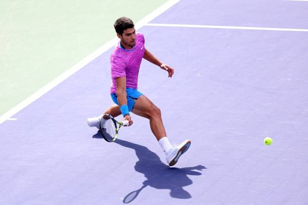 Carlos Alcaraz during the final BNP Paribas Open, Tennis, Day 12, Indian Wells Tennis Garden, California, USA - 17 Mar 2024  Copyright: xEllaxLing Shutterstockx 14386189bf