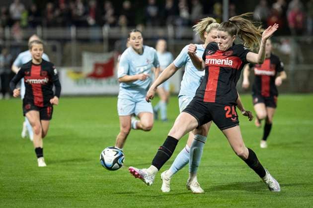 GOOGLE PIXEL Frauen Bundesliga Bayer 04 Leverkusen 1 FC Köln 18 03 2024 Lilla Turanyi Bayer 04 Leverkusen, 24 in duel Leverkusen, 18 03 2024 16 Matchday of the GOOGLE PIXEL Frauen Bundesliga Bayer 04 Leverkusen 1 FC Köln, Ulrich Haberland Stadion, Leverkusen The DFL regulations prohibit the use of photographs as image sequences and or quasi videos Copyright: xBEAUTIFULxSPORTS AxelxKohringx