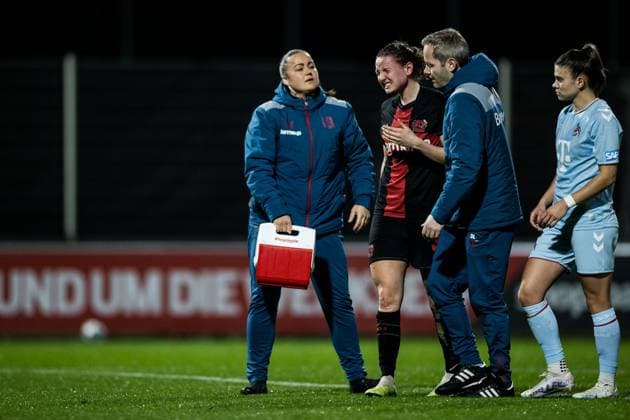 GOOGLE PIXEL Frauen Bundesliga Bayer 04 Leverkusen 1 FC Köln 18 03 2024 Verena Wieder Bayer 04 Leverkusen, 31 must be treated GOOGLE PIXEL Frauen Bundesliga Bayer 04 Leverkusen 1 FC Köln, Leverkusen, Ulrich Haberland Stadion am 18 03 2024 DFB REGULATIONS PROHIBIT ANY USE OF PHOTOGRAPHS AS IMAGE SEQUENCES AND OR QUASI VIDEO Copyright: xBEAUTIFULxSPORTS Wunderlx