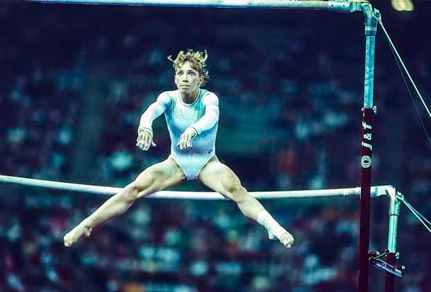 1992 Summer Olympics Women s Team Gymnastics Kim Zmeskal (USA) competing in the women s artistic team all-around gymnastics at the 1992 Olympic Summer Games. Barcelona Palau Sant Jordi Spain Copyright: xStevenxExSutton Duomo PCNx OL9202 GY0073