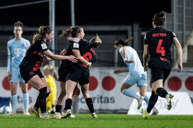 GOOGLE PIXEL Womens Bundesliga Bayer 04 Leverkusen 1 FC Köln 18 03 2024 Cheering for 2 0 by Kristin Kögel Bayer 04 Leverkusen, 11 GOOGLE PIXEL Womens Bundesliga Bayer 04 Leverkusen 1 FC Köln, Leverkusen, Ulrich Haberland Stadion on 18 03 2024 DFB REGULATIONS PROHIBIT ANY USE OF PHOTOGRAPHS AS IMAGE SEQUENCES AND OR QUASI VIDEO Copyright: xBEAUTIFULxSPORTS Wunderlx