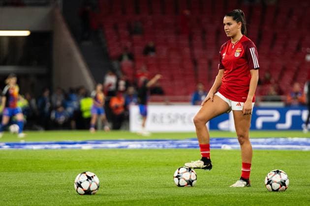 Lisbon, Portugal, March 19 2024: Francisca Nazareth (10 SL Benfica) warming up before the UEFA Womens Champions League game between SL Benfica and Olympique Lyonnais at Estadio do Lisboa e Benfica in Lisbon, Portugal. (Pedro Porru SPP) Copyright: xPedroxPorrux xSPPx spp-en-PePoSp-4F8A3568