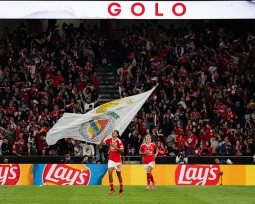 Lisbon, Portugal, March 19 2024: SL Benfica supporters and team celebrating Andreia Faria (6 SL Benfica) goal during the UEFA Womens Champions League game between SL Benfica and Olympique Lyonnais at Estadio do Lisboa e Benfica in Lisbon, Portugal. (Pedro Porru SPP) Copyright: xPedroxPorrux xSPPx spp-en-PePoSp-4F8A3985