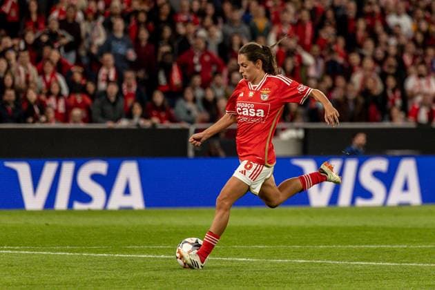 Lisbon, Portugal, March 19th 2024: Andreia Faria (6 SL Benfica) in action during the UEFA Women?s Champions League game between SL Benfica v Olympique Lyonnais at Estadio da Luz in Lisbon, Portugal (Joao Bravo SPP) Copyright: xJoaoxBravo SPPx spp-en-JoBr-JBF-1288