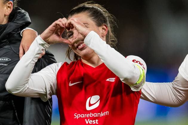 240320 Cecilie Kvamme of Brann after the UEFA Women s Champions League quarterfinal football match between Brann and Barcelona on March 20, 2024 in Bergen Photo Marius Simensen BILDBYRAN Cop 238 barcelona bbeng brann champions league dam football fotball fotboll fotboll quarterfinal quarter final tfk uefa women s champions league  Copyright: MARIUSxSIMENSEN BB240320BB898
