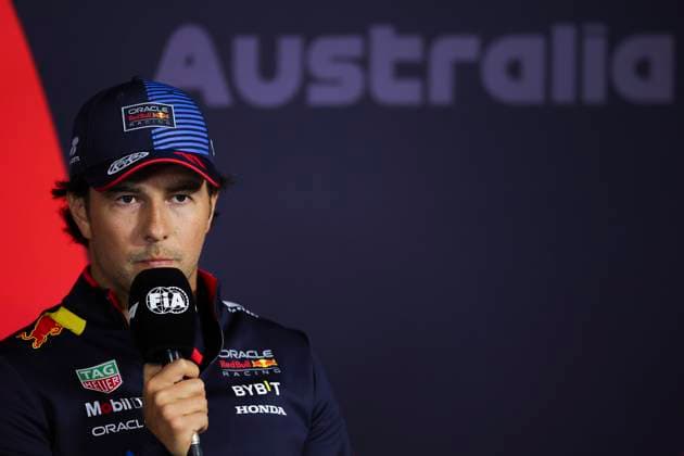PEREZ Sergio (mex), Red Bull Racing RB20, portrait during the Formula 1 Rolex Australian Grand Prix 2024, 3rd round of the 2024 Formula One World Championship, WM, Weltmeisterschaft from March 22 to 24, 2024 on the Albert Park Circuit, in Melbourne, Australia - F1 - AUSTRALIAN GRAND PRIX 2024 DPPI Panoramic  240321R03_AUSTRALIA_EA026337