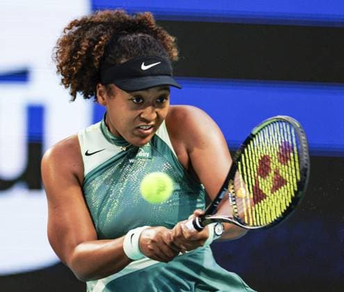 Tennis: Miami Open Naomi Osaka of Japan plays against Elisabetta Cocciaretto of Italy in the first round of the women s singles at the Miami Open tennis tournament in Miami, Florida on March 20, 2024.  A14AA0002619951P