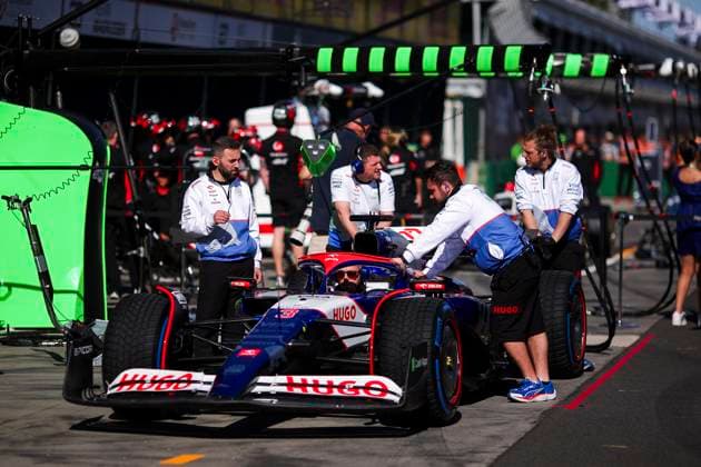 Visa Cash App RB F1 Team pits stops during the Formula 1 Rolex Australian Grand Prix 2024, 3rd round of the 2024 Formula One World Championship, WM, Weltmeisterschaft from March 22 to 24, 2024 on the Albert Park Circuit, in Melbourne, Australia - F1 - AUSTRALIAN GRAND PRIX 2024 DPPI Panoramic  240321R03_AUSTRALIA_EA018959